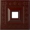 Ekena Millwork Eris Ceiling Medallion (Canopies up to 9 7/8"), 18"W x 18"H x 3 1/2"ID x 1 1/8"P, Brushed Mahogany CM18ERBMF - alternate 1